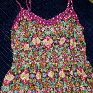 Funky Floral hi-low Summer Dress